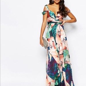 ASOS gorgeous floral print gown